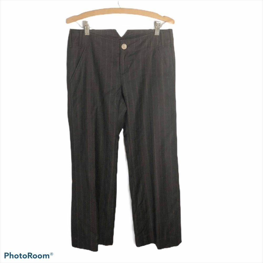 Banana Republic Wool Pin Striped Trouser 2P Pants Women’s Petite Brown